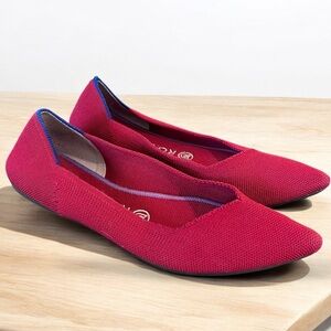 Rothy's Red Pointed Toe Women's Size 7.5